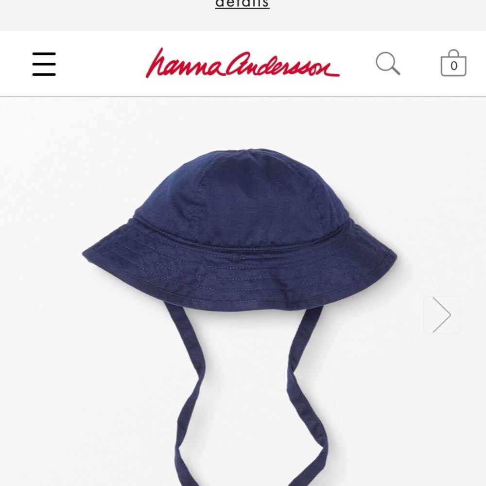 Hanna Andersson navy blue sun hat